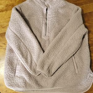 Women's 1X Sherpa Quarter Zip Pullover